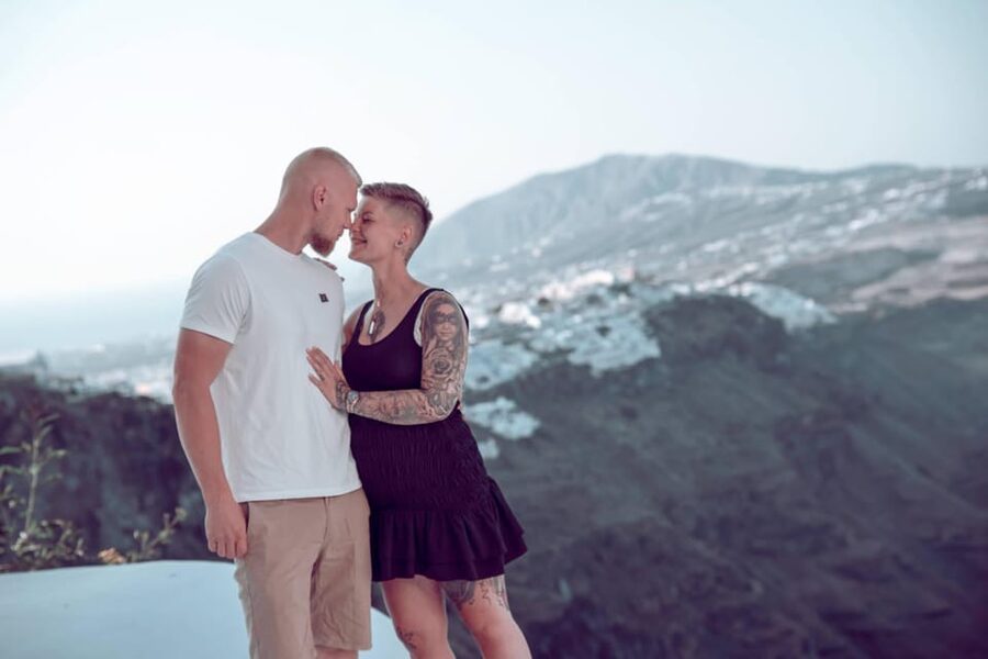 Santorini: Proposal Photoshoot l Private Entry to blue Dome - What is not included