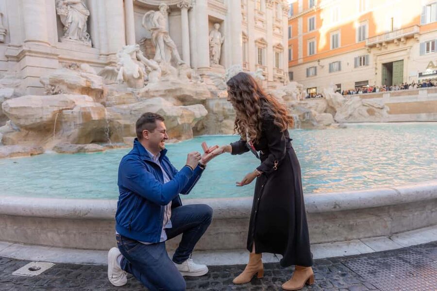 Secret Proposal Photoshoot in Rome + Reel - Photo quality and delivery speed