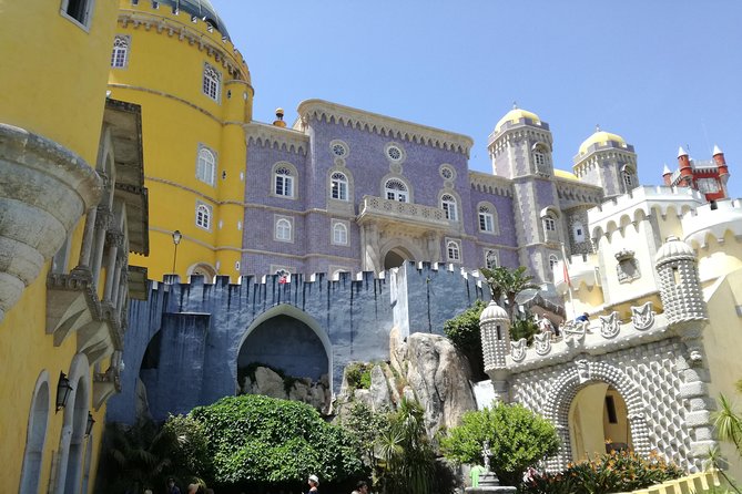 Small group tour Romantic Sintra & amazing Cabo da Roca & Cascais - from Cascais - Pena Palace Park and terraces, the colorful opening act