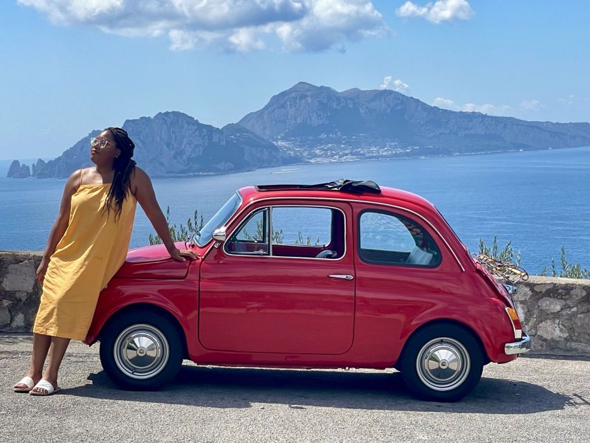 Sorrento Coast Couples Photo Tour by Vintage Fiat 500 - A Fiat 500 makes the photo shoot feel like an outing