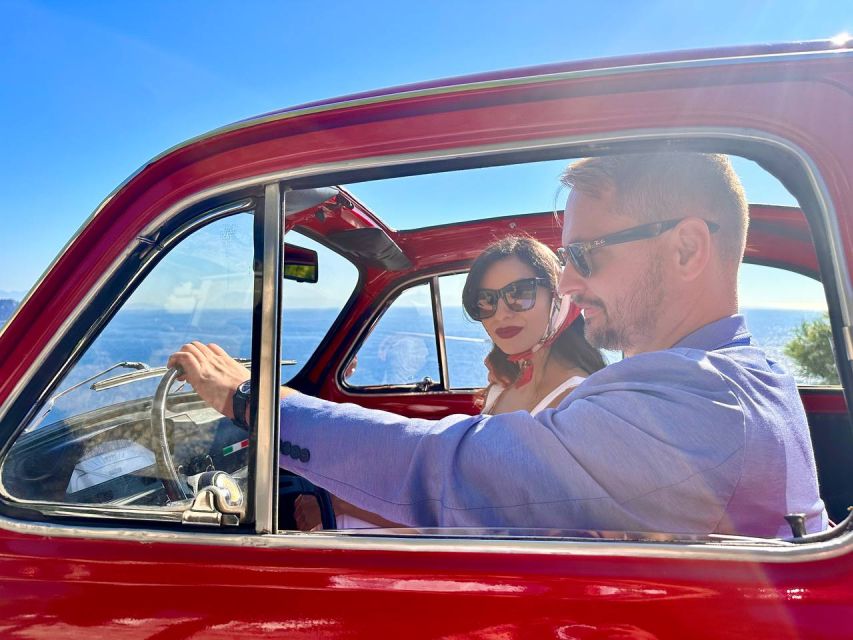 Sorrento Coast Couples Photo Tour by Vintage Fiat 500 - Piazzale Murat gives the tour its main view