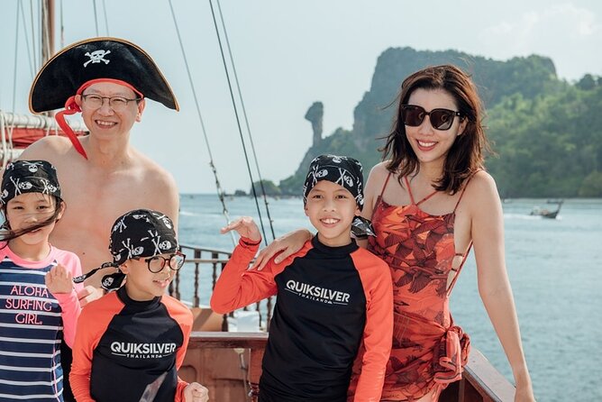 Sunset Dinner Cruise with night Swimming by Luxury Junk Boat - From Ao Nang hotel to Ao Nam Mao Pier