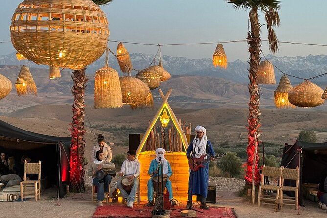 Sunset Dinner in Agafay Desert with show & Transfers - The 40-minute transfer from Marrakech