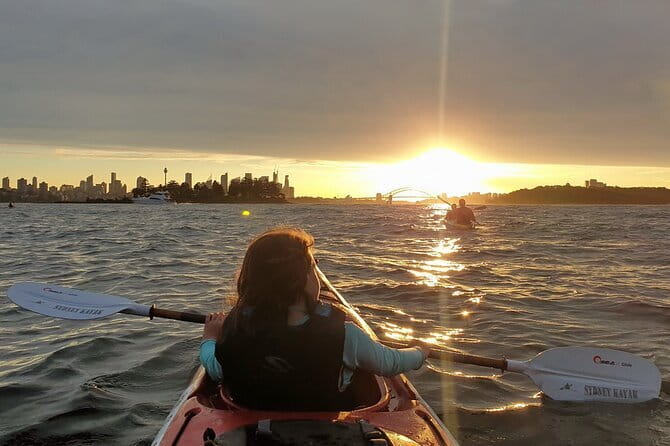 Sydney Harbour Sunset Dinner Paddle - Paddling across Rose Bay