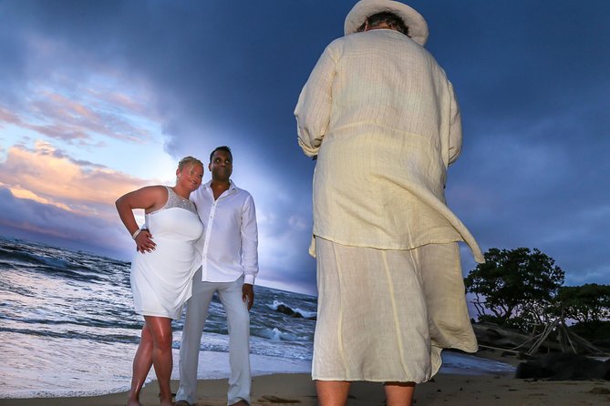 The Destination Wedding Experience Kauai - Shipwreck Beach gives the ceremony a clear sense of place