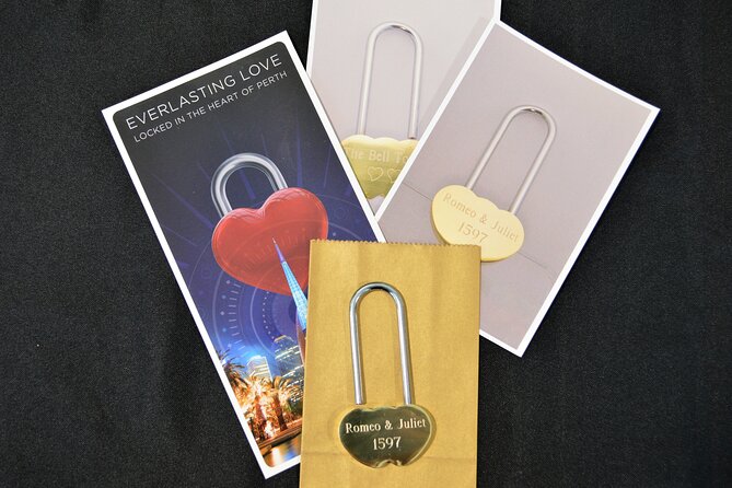 The Romance Package (Bell Tower tour for 2 people, plus personalised Love Lock) - Observation deck views over Perth and the river