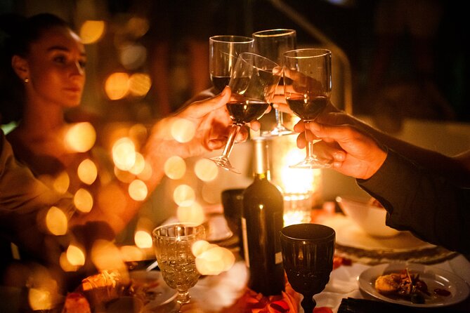Tulum: Romantic Dinner on 34' Aventura Catamaran – All Inclusive - A four-course dinner prepared on board