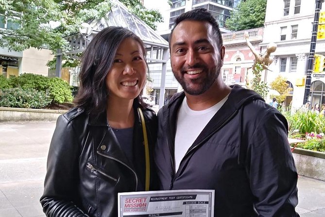 Valentines Day Games in Downtown Vancouver - The competitive finish and team certificate