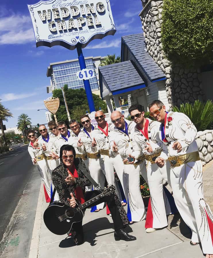 Vegas: Elvis-Themed Graceland Chapel Wedding or Vow Renewal - Flowers, photographs, and certificates