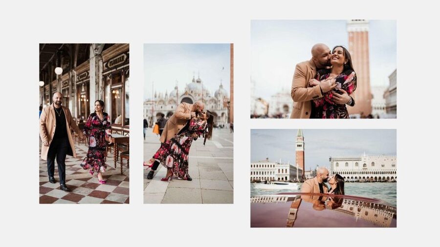 Venice: Elegant couple photos on your vacation - Starting at Caffè Florian in St Mark’s Square