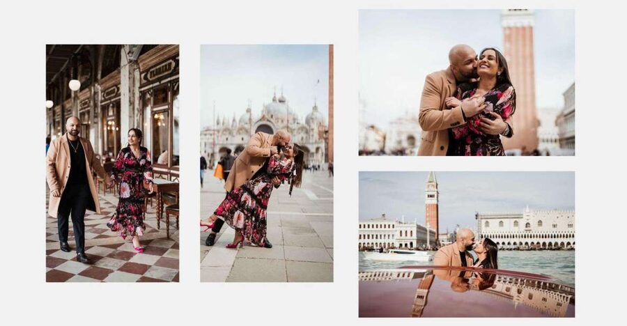 Venice: Elegant couple photos on your vacation - How Mauro directs the session