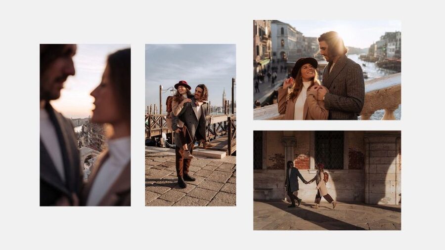 Venice: Elegant couple photos on your vacation - Who will enjoy this Venice photo walk most?
