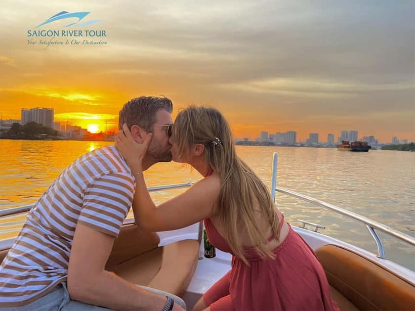 VIP Tour Enjoy Romantic Sunset by Speed Boat Free Cocktail - Meeting at Saigon Waterbus Station