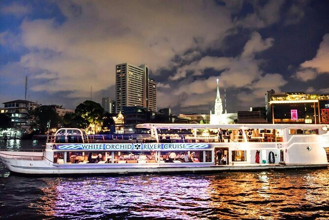 White Orchid Sunset Dinner Cruise Calypso Ladyboy Cabaret Show - Key points at a glance