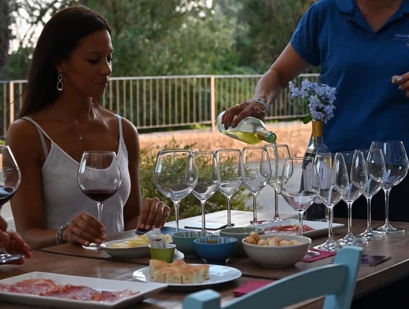 Wine tasting in a romantic castle with archaeologist guide - Inside the old barrel cellar and castle courtyard