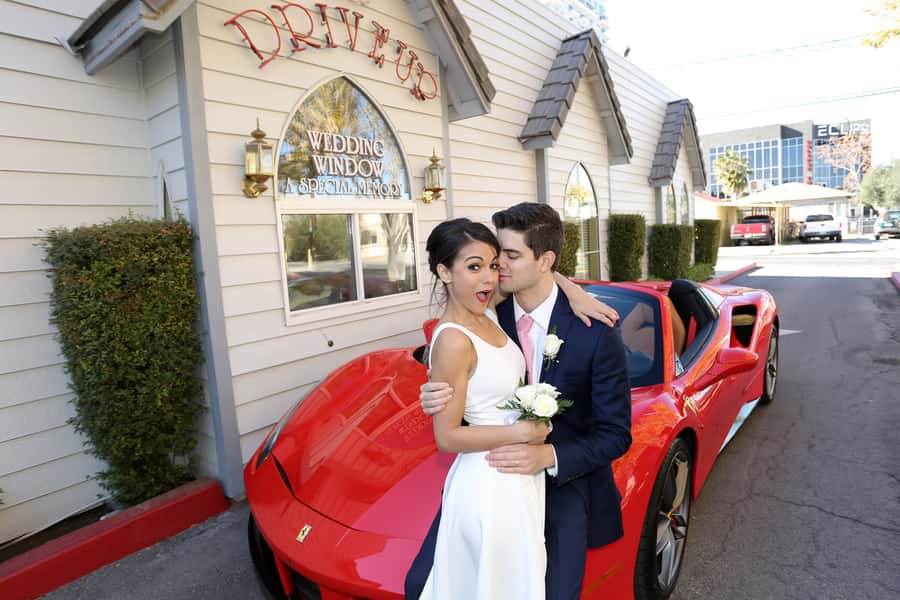 World-Famous Drive-Up Wedding in Las Vegas - The Las Vegas wedding begins at your hotel