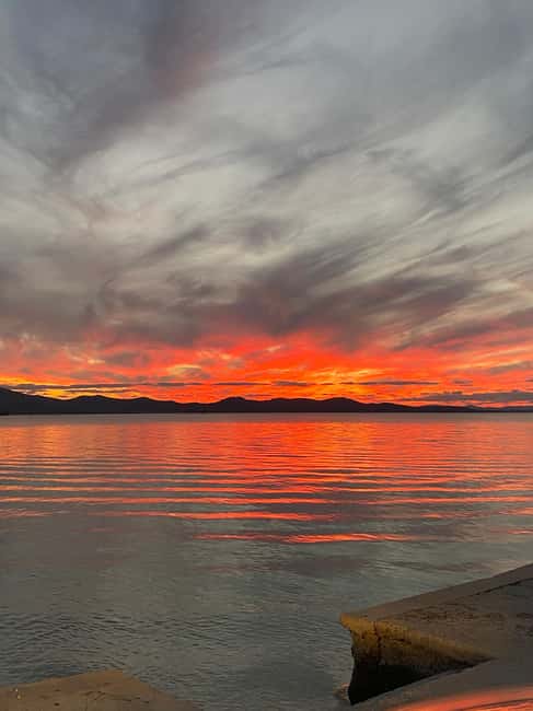 Zadar: Romantic Sunset Boat Tour with Champagne - The final viewpoint and return cruise
